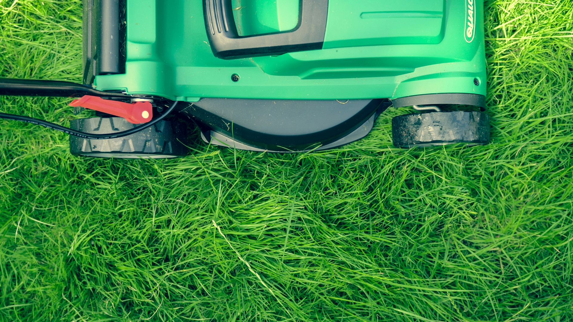 Lawn Mower on Grass